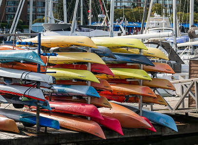 boats on rack